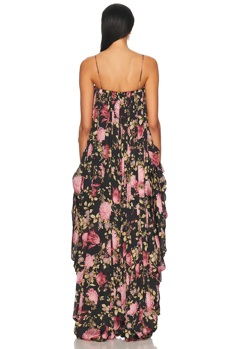 Chloé Thin Strap Gathered High And Low Jumpsuit | Thumbnail 3 Chloé Thin Strap Gathered High And Low Jumpsuit | Thumbnail 3