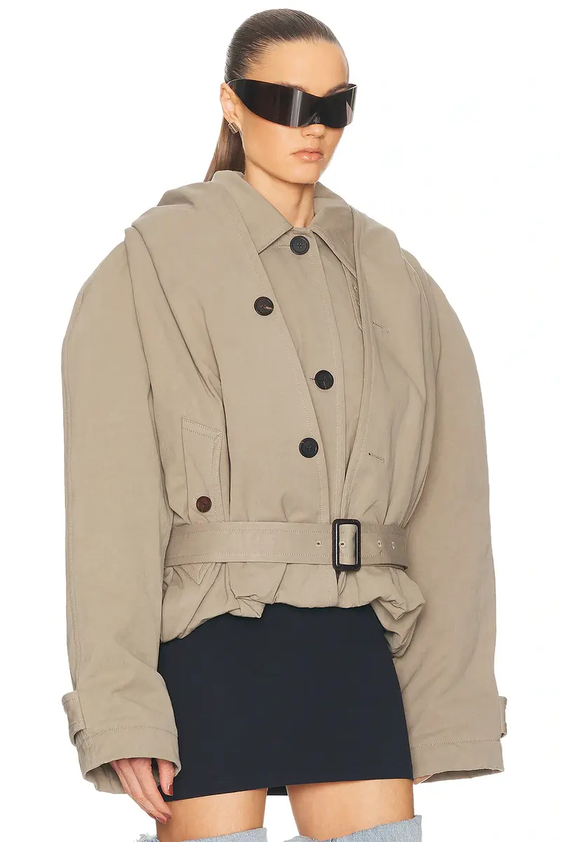 Balenciaga Hooded Trench Coat | Thumbnail 2