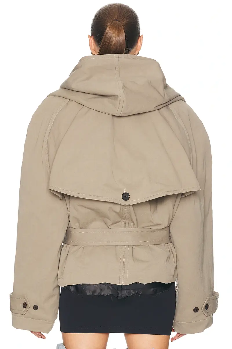 Balenciaga Hooded Trench Coat | Thumbnail 3