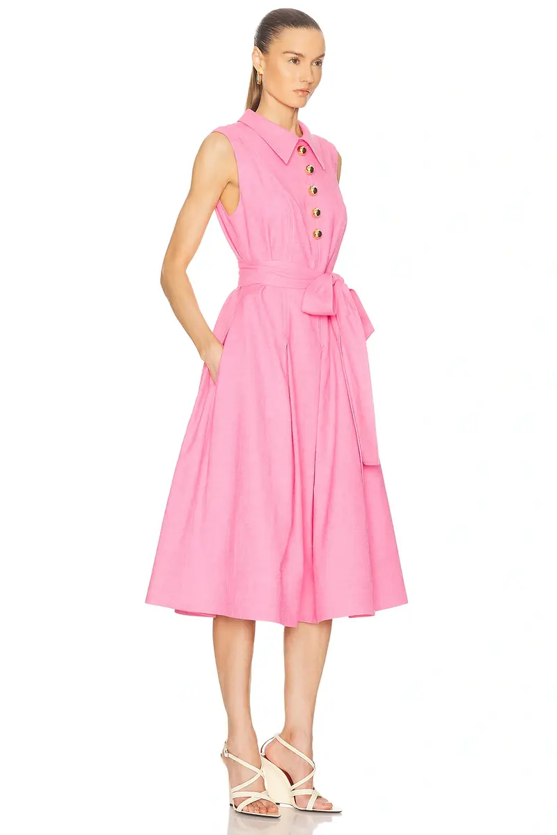 Carolina Herrera Pleated Midi Dress | Thumbnail 2 Carolina Herrera Pleated Midi Dress | Thumbnail 2
