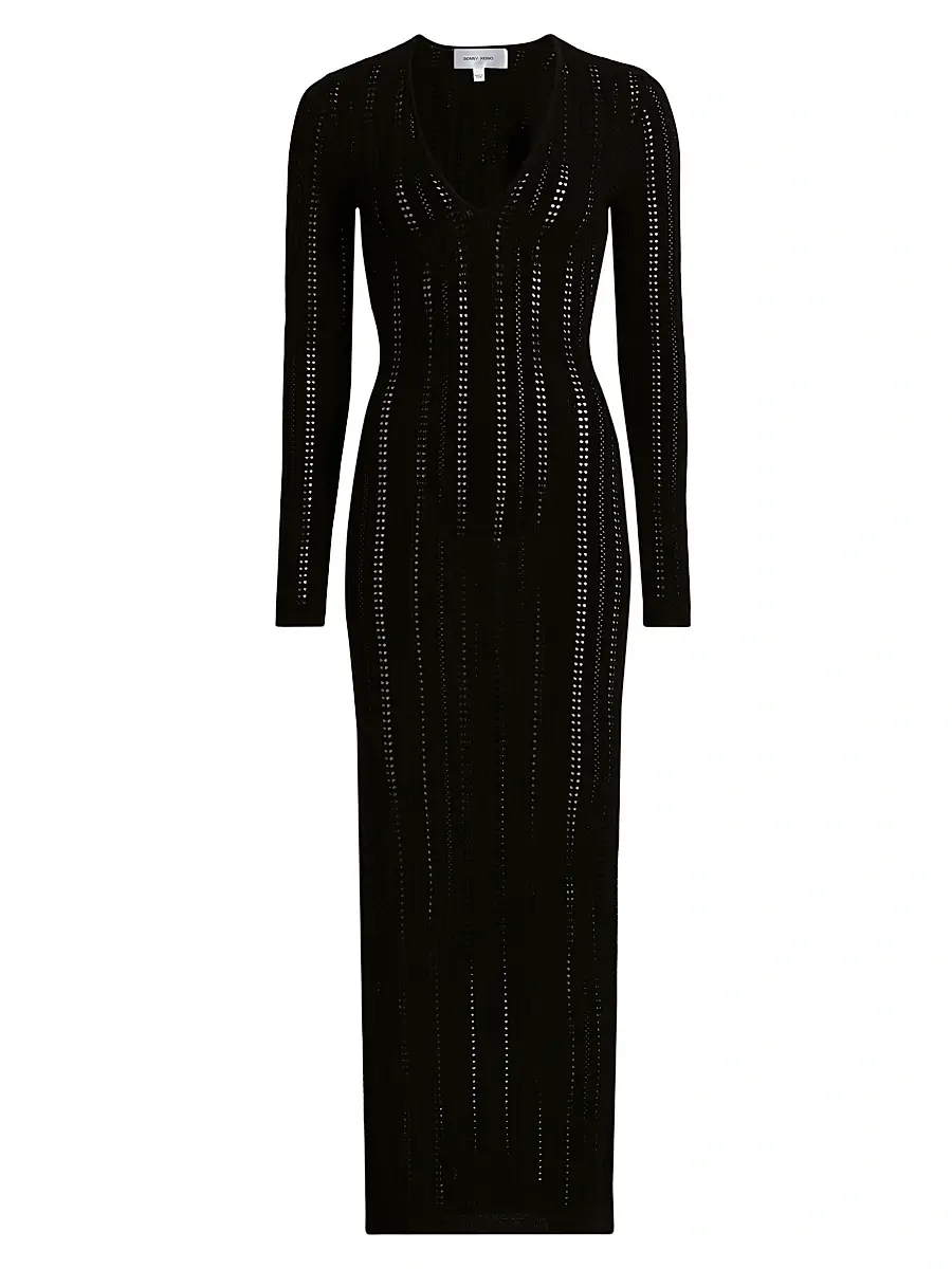 Ronny Kobo Women's Sai V-Neck Knit Maxi Dress
