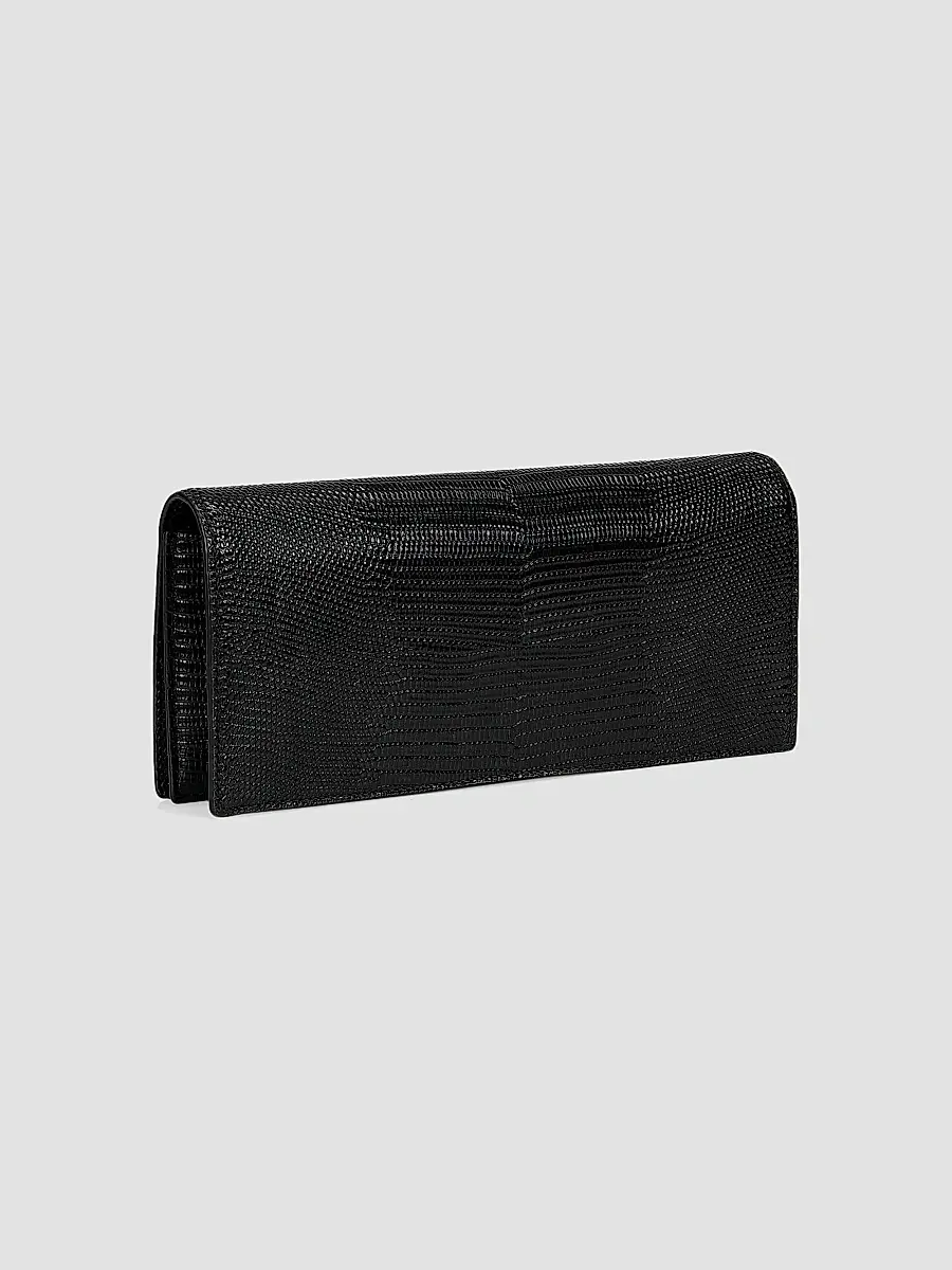 ALEXIS BITTAR Women's Lizard-Embossed Leather Clutch | Thumbnail 4 ALEXIS BITTAR Women's Lizard-Embossed Leather Clutch | Thumbnail 4