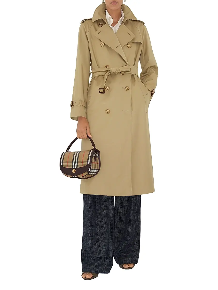 Burberry Women's Highlands Check Crossbody Bag - Sand | Thumbnail 2 Burberry Women's Highlands Check Crossbody Bag - Sand | Thumbnail 2