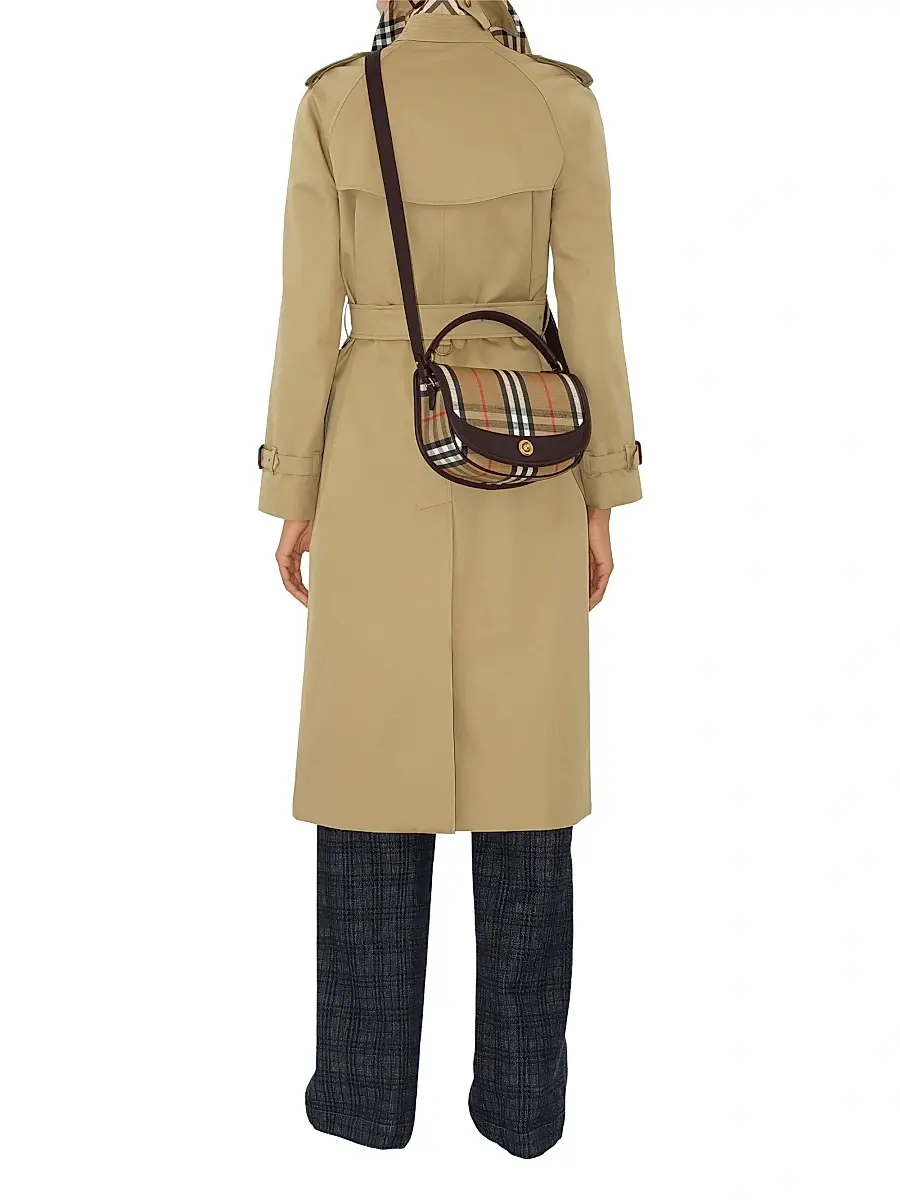 Burberry Women's Highlands Check Crossbody Bag - Sand | Thumbnail 3 Burberry Women's Highlands Check Crossbody Bag - Sand | Thumbnail 3