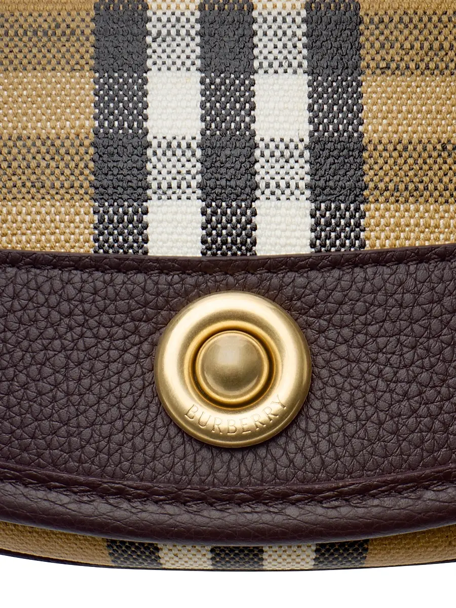 Burberry Women's Highlands Check Crossbody Bag - Sand | Thumbnail 6 Burberry Women's Highlands Check Crossbody Bag - Sand | Thumbnail 6