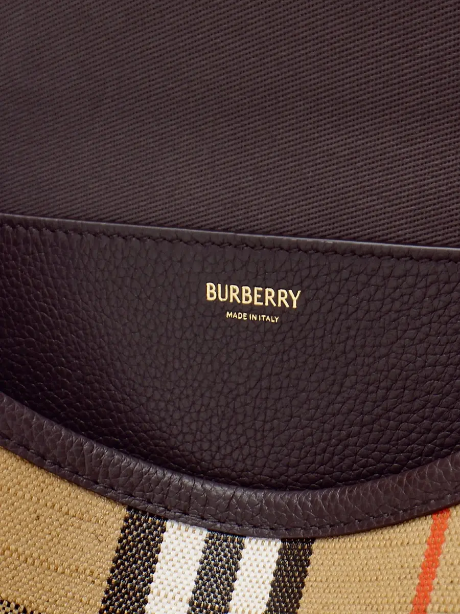 Burberry Women's Highlands Check Crossbody Bag - Sand | Thumbnail 7 Burberry Women's Highlands Check Crossbody Bag - Sand | Thumbnail 7