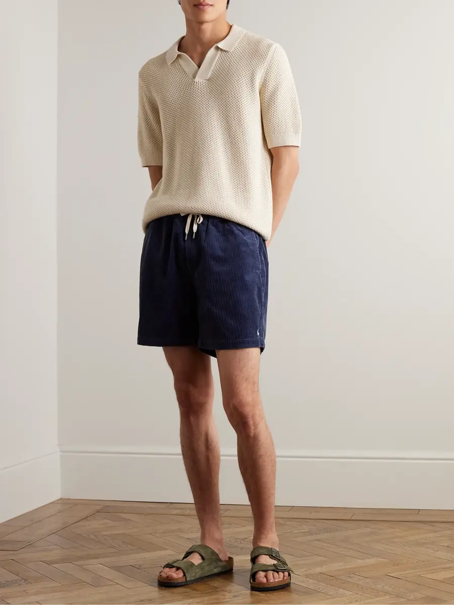 Polo Ralph Lauren Prepster Straight-Leg Cotton-Corduroy Drawstring Shorts - Men | Thumbnail 2 Polo Ralph Lauren Prepster Straight-Leg Cotton-Corduroy Drawstring Shorts - Men | Thumbnail 2