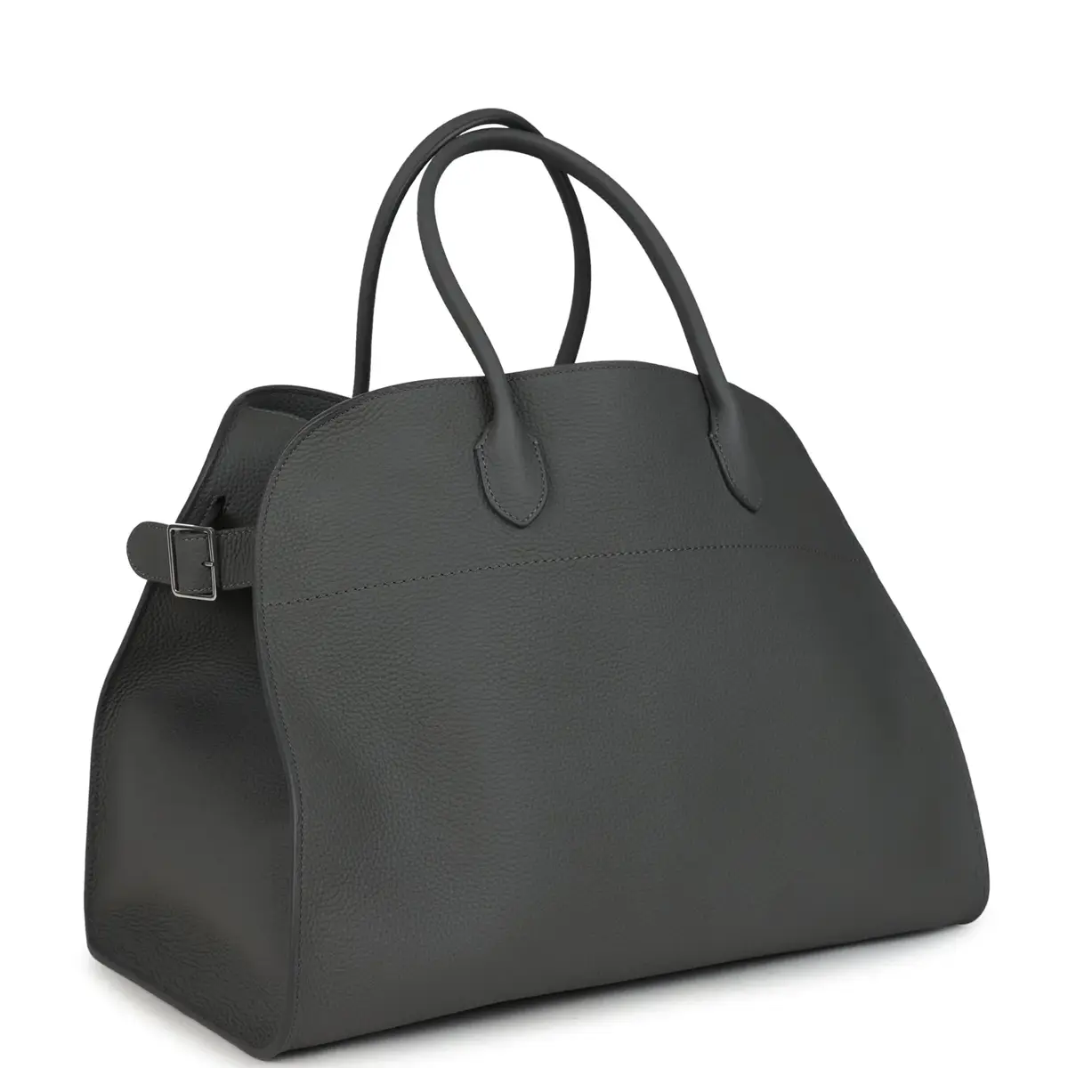 The Row The Row Soft Margaux 17 Bag Timouse Grey Calfskin Silver Hardware | Thumbnail 2 The Row The Row Soft Margaux 17 Bag Timouse Grey Calfskin Silver Hardware | Thumbnail 2