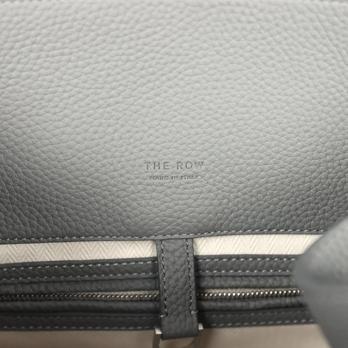 The Row The Row Soft Margaux 17 Bag Timouse Grey Calfskin Silver Hardware | Thumbnail 12 The Row The Row Soft Margaux 17 Bag Timouse Grey Calfskin Silver Hardware | Thumbnail 12