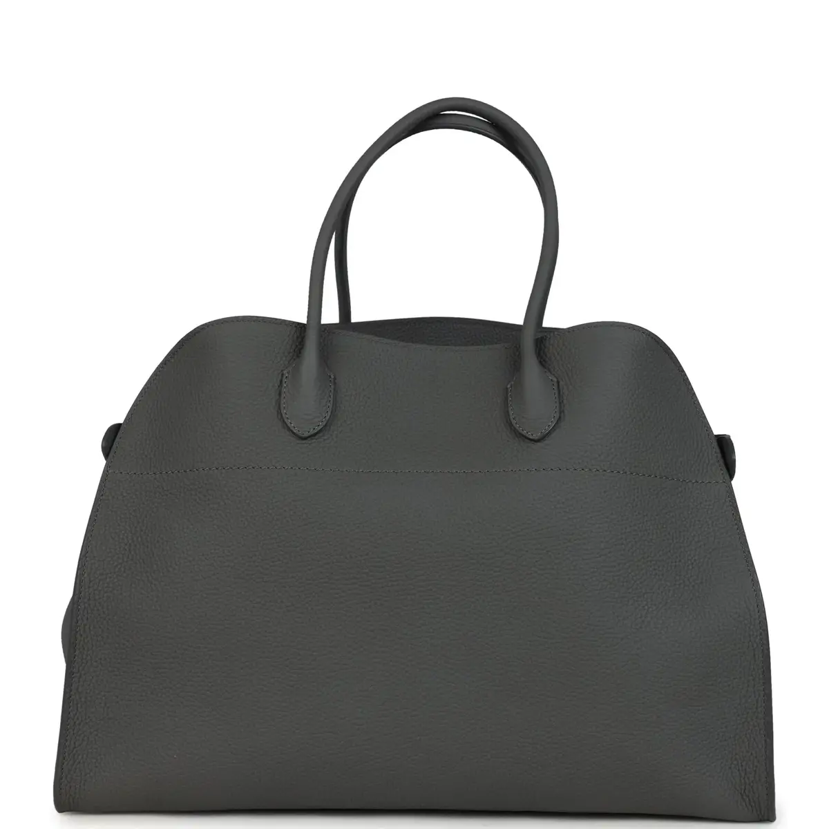 The Row The Row Soft Margaux 17 Bag Timouse Grey Calfskin Silver Hardware | Thumbnail 4 The Row The Row Soft Margaux 17 Bag Timouse Grey Calfskin Silver Hardware | Thumbnail 4