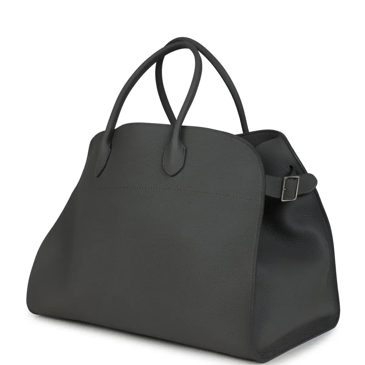 The Row The Row Soft Margaux 17 Bag Timouse Grey Calfskin Silver Hardware | Thumbnail 5 The Row The Row Soft Margaux 17 Bag Timouse Grey Calfskin Silver Hardware | Thumbnail 5