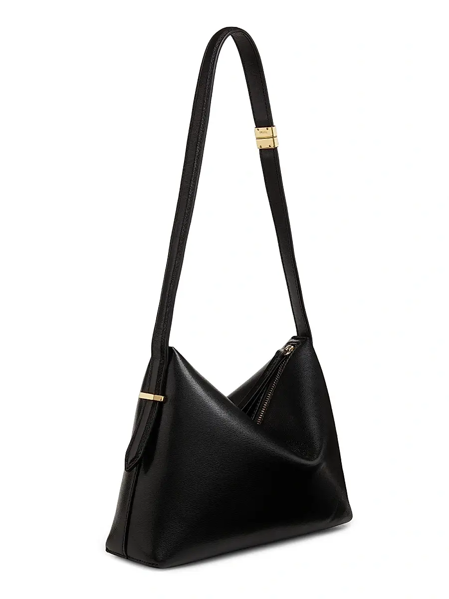 Toteme Women's Scoop Leather Wristlet - Black | Thumbnail 4 Toteme Women's Scoop Leather Wristlet - Black | Thumbnail 4