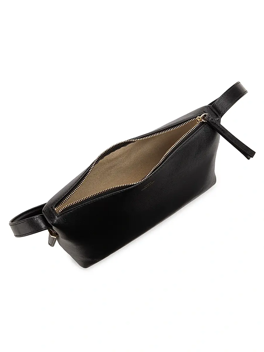 Toteme Women's Scoop Leather Wristlet - Black | Thumbnail 5 Toteme Women's Scoop Leather Wristlet - Black | Thumbnail 5