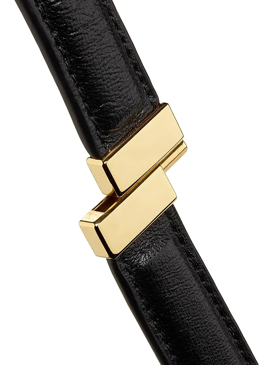 Toteme Women's Scoop Leather Wristlet - Black | Thumbnail 7 Toteme Women's Scoop Leather Wristlet - Black | Thumbnail 7