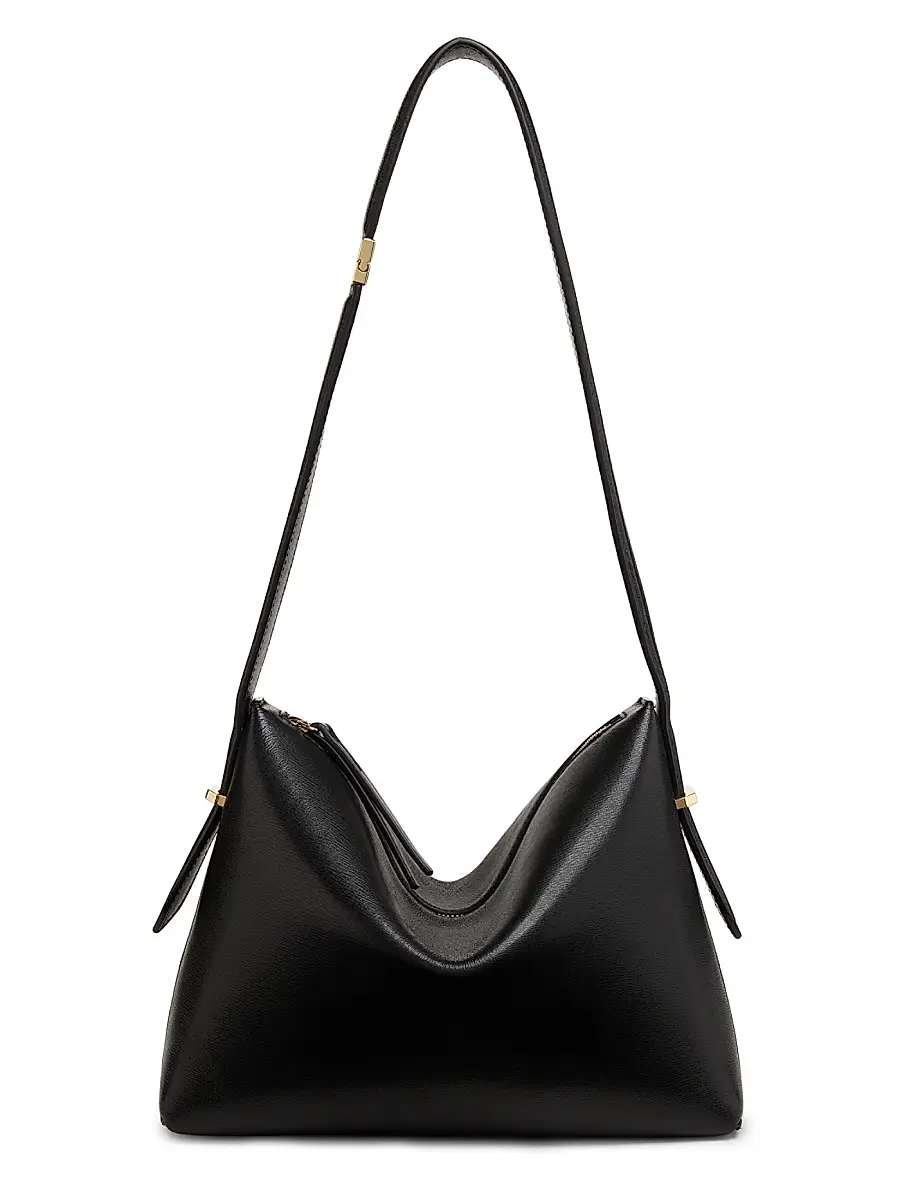 Toteme Women's Scoop Leather Wristlet - Black | Thumbnail 8 Toteme Women's Scoop Leather Wristlet - Black | Thumbnail 8
