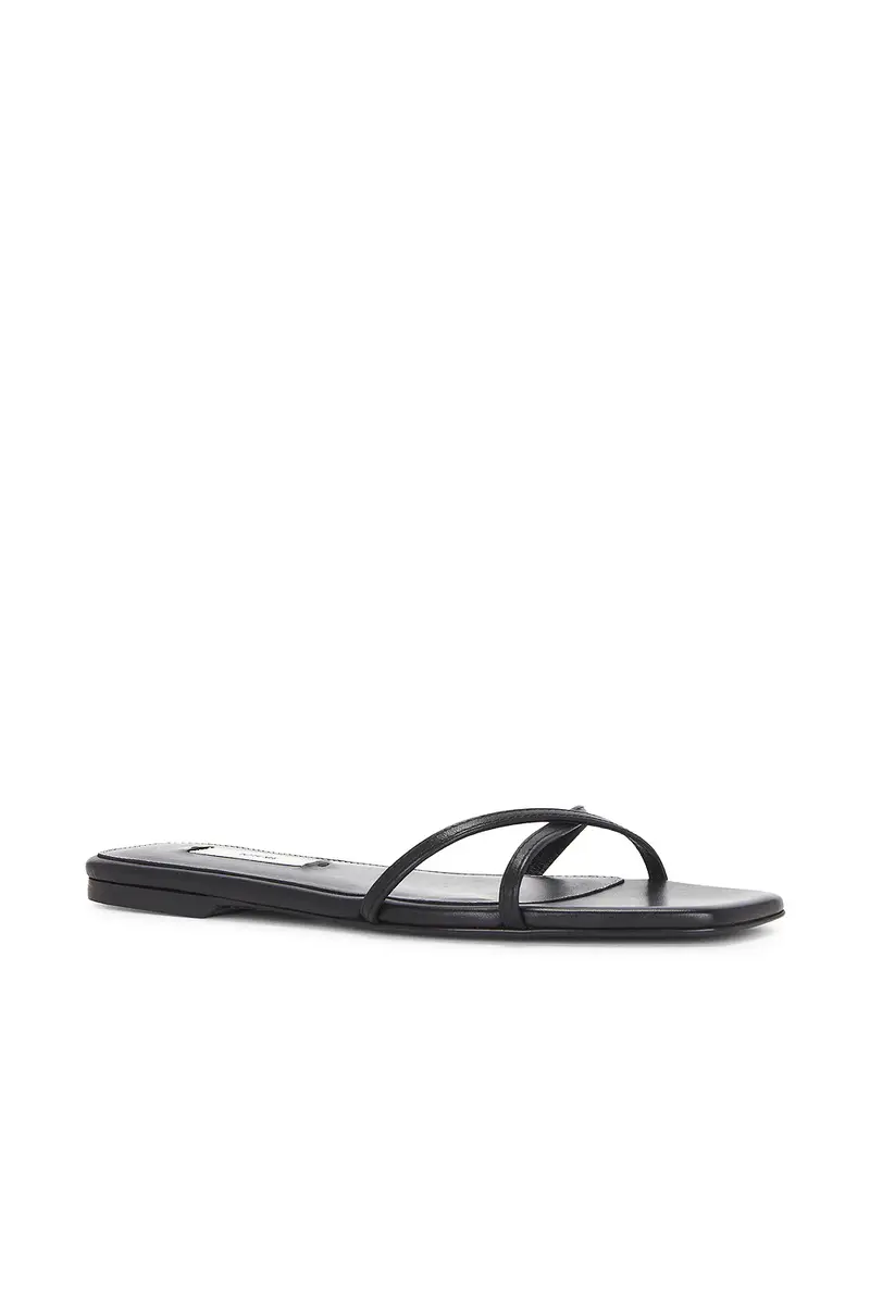 Toteme Leather Crossover Slide | Thumbnail 2 Toteme Leather Crossover Slide | Thumbnail 2