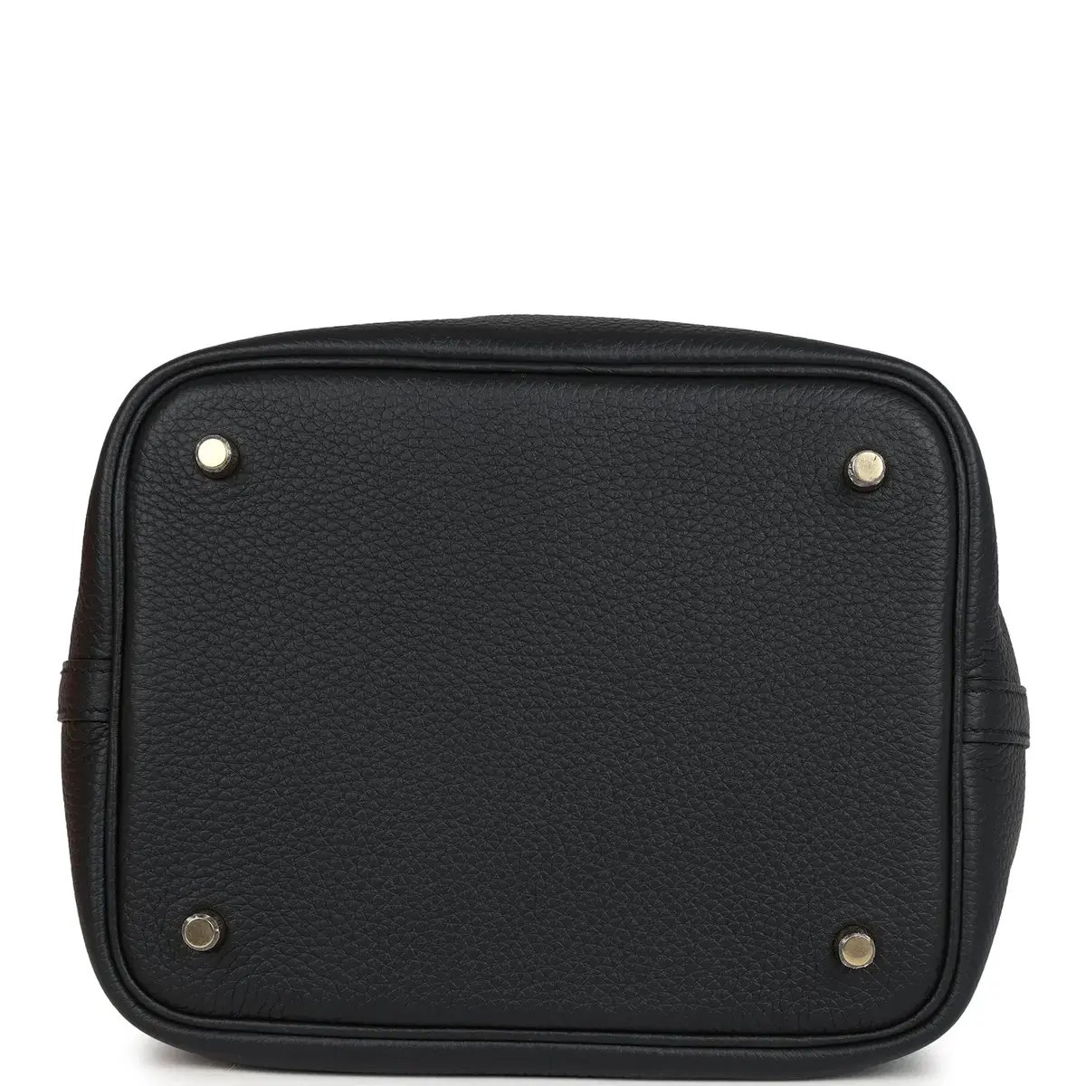 HERMÈS Hermes Picotin Lock 22 Black Clemence Gold Hardware | Thumbnail 6 HERMÈS Hermes Picotin Lock 22 Black Clemence Gold Hardware | Thumbnail 6