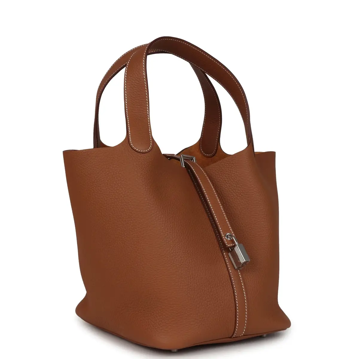 HERMÈS Hermes Picotin Lock 22 Gold Clemence Palladium Hardware | Thumbnail 2 HERMÈS Hermes Picotin Lock 22 Gold Clemence Palladium Hardware | Thumbnail 2