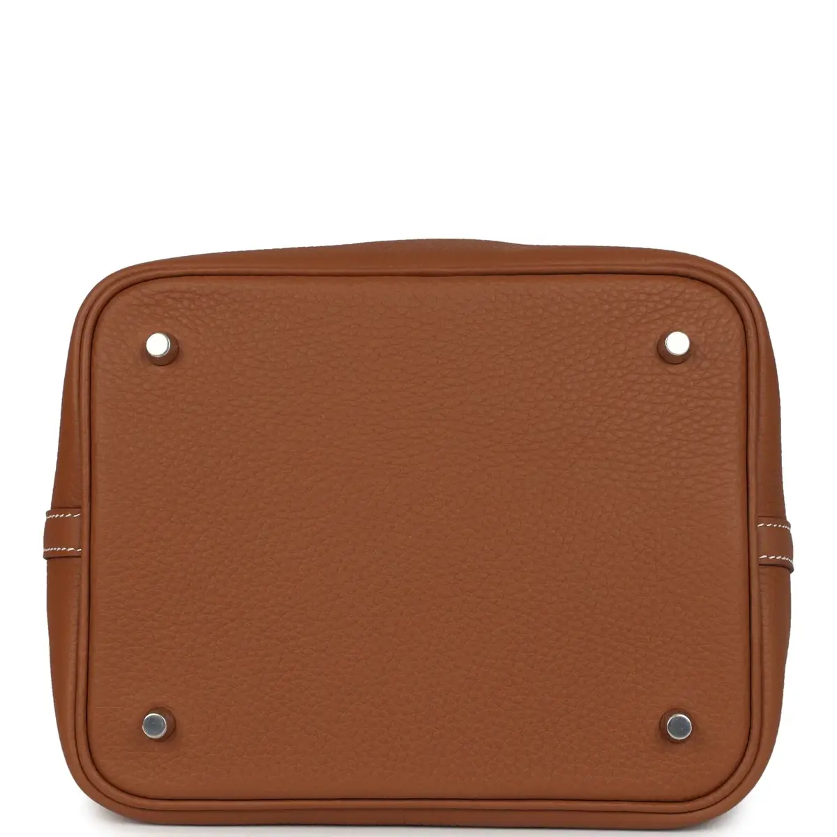 HERMÈS Hermes Picotin Lock 22 Gold Clemence Palladium Hardware | Thumbnail 6 HERMÈS Hermes Picotin Lock 22 Gold Clemence Palladium Hardware | Thumbnail 6