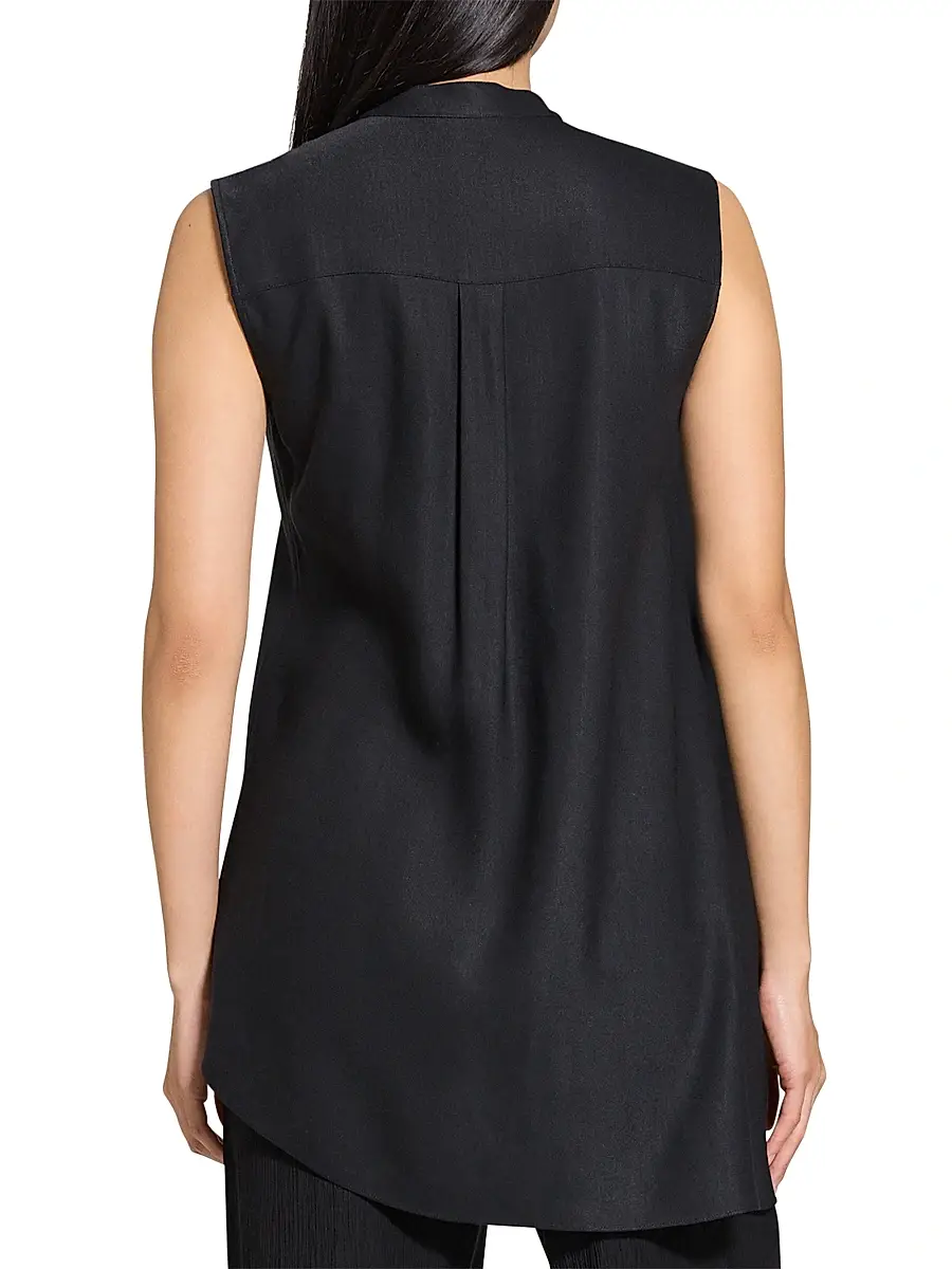Theory Women's Sleeveless Asymetrical Drape Top | Thumbnail 5 Theory Women's Sleeveless Asymetrical Drape Top | Thumbnail 5