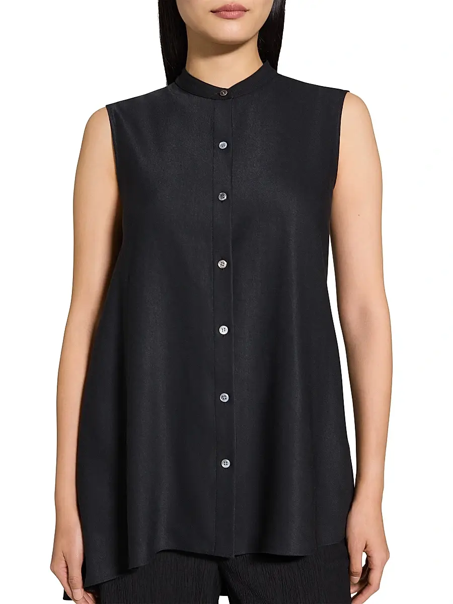Theory Women's Sleeveless Asymetrical Drape Top | Thumbnail 6 Theory Women's Sleeveless Asymetrical Drape Top | Thumbnail 6