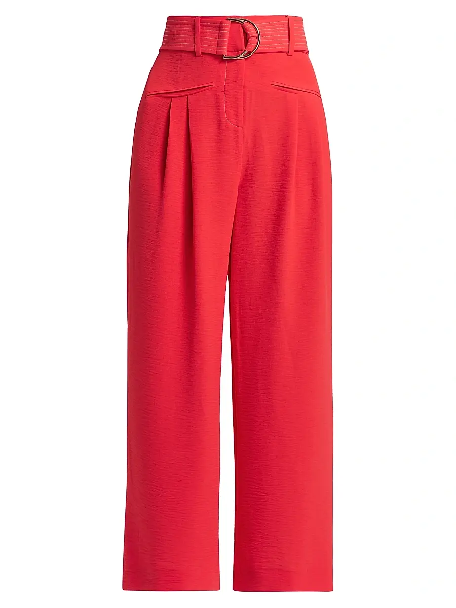 Ramy Brook Women's Belted High-Rise Pants