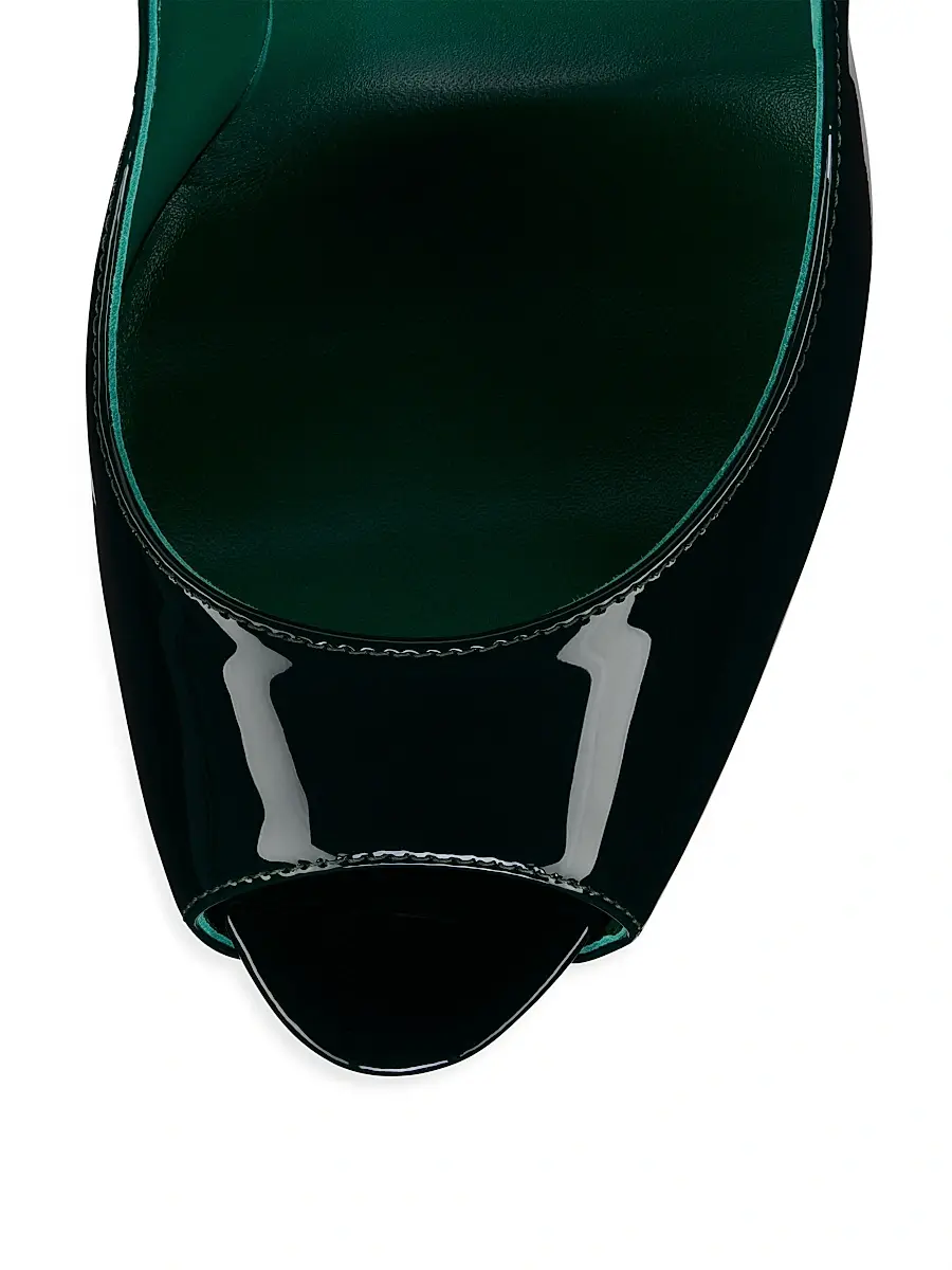 Christian Louboutin Women's Fetish 150MM Patent Leather Pumps - Tropical | Thumbnail 4 Christian Louboutin Women's Fetish 150MM Patent Leather Pumps - Tropical | Thumbnail 4