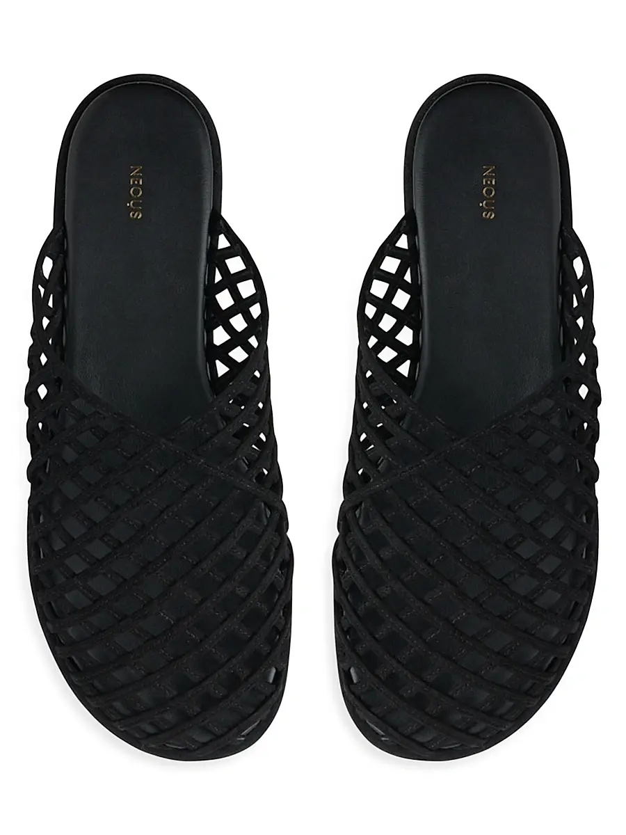 NEOUS Women's Atik Woven Leather Flat Mules | Thumbnail 3 NEOUS Women's Atik Woven Leather Flat Mules | Thumbnail 3
