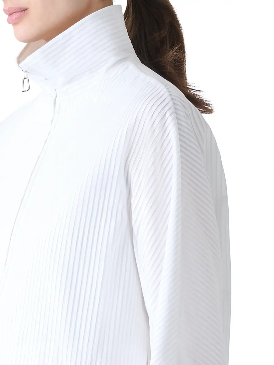Akris Women's Mimi Stitched Pleat Cotton Voile Jacket | Thumbnail 5 Akris Women's Mimi Stitched Pleat Cotton Voile Jacket | Thumbnail 5