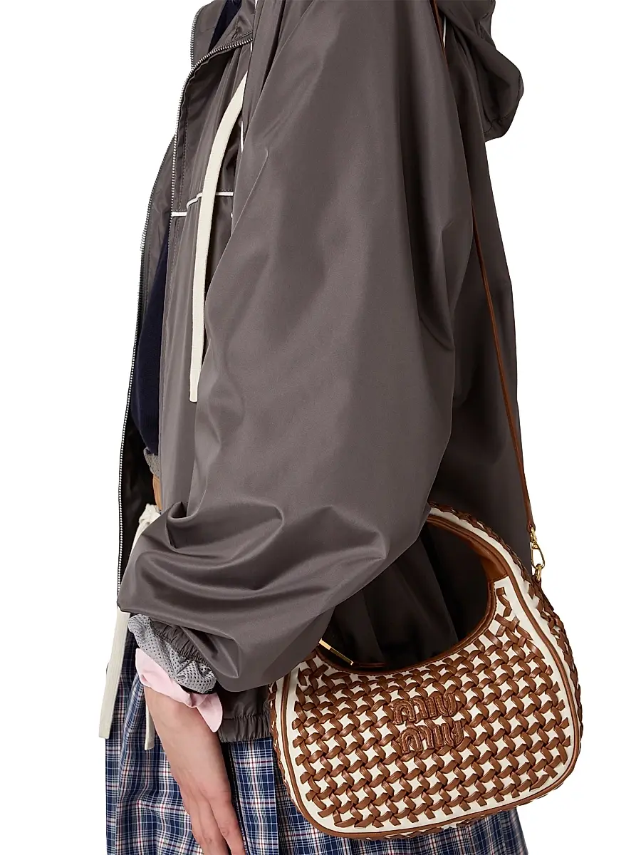Miu Miu Women's Wander Leather Top Handle Bag - Brown | Thumbnail 7 Miu Miu Women's Wander Leather Top Handle Bag - Brown | Thumbnail 7