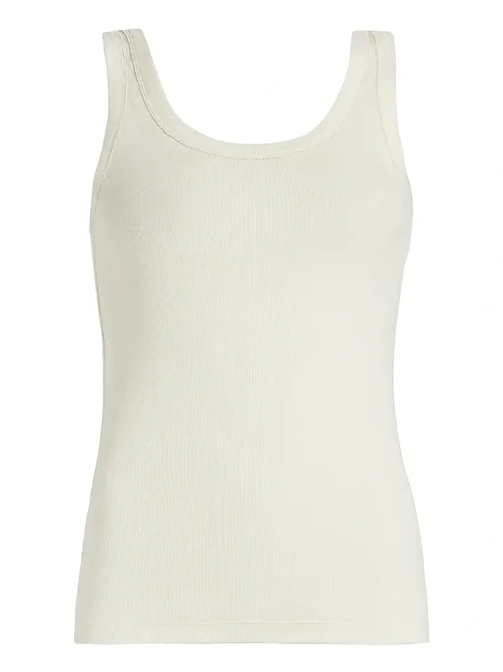 Fabiana Filippi Women's Diamante Trim Rib-Knit Tank