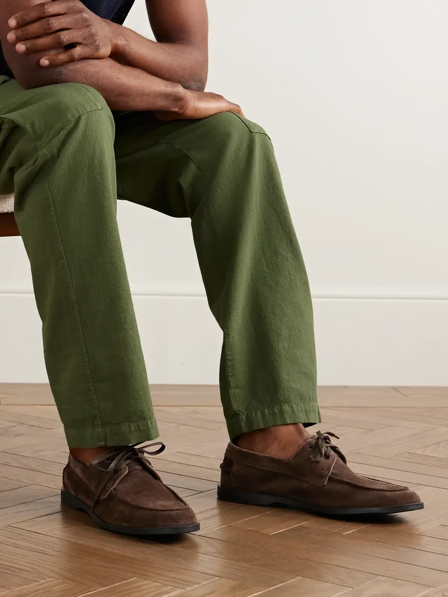 George Cleverley Devon Suede Boat Shoes - Men | Thumbnail 2 George Cleverley Devon Suede Boat Shoes - Men | Thumbnail 2