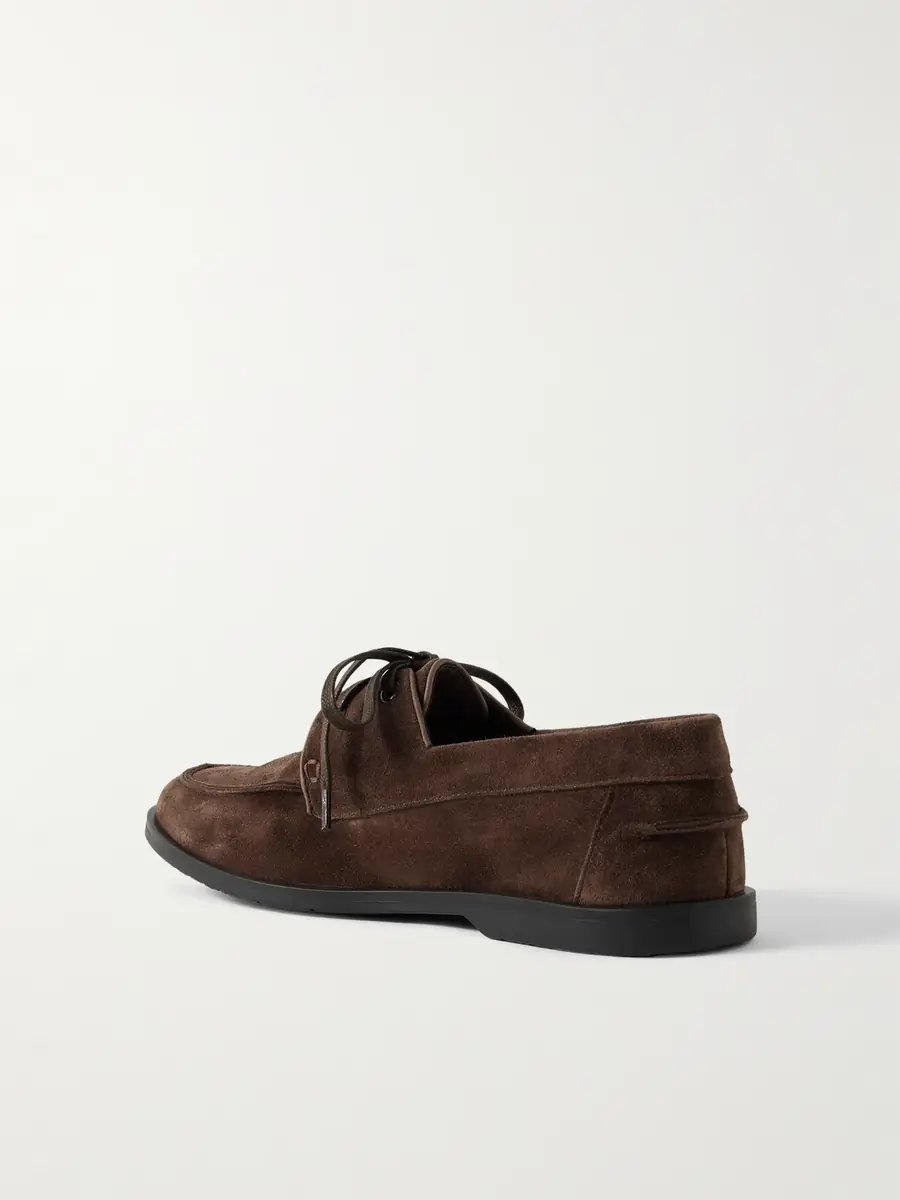 George Cleverley Devon Suede Boat Shoes - Men | Thumbnail 4 George Cleverley Devon Suede Boat Shoes - Men | Thumbnail 4