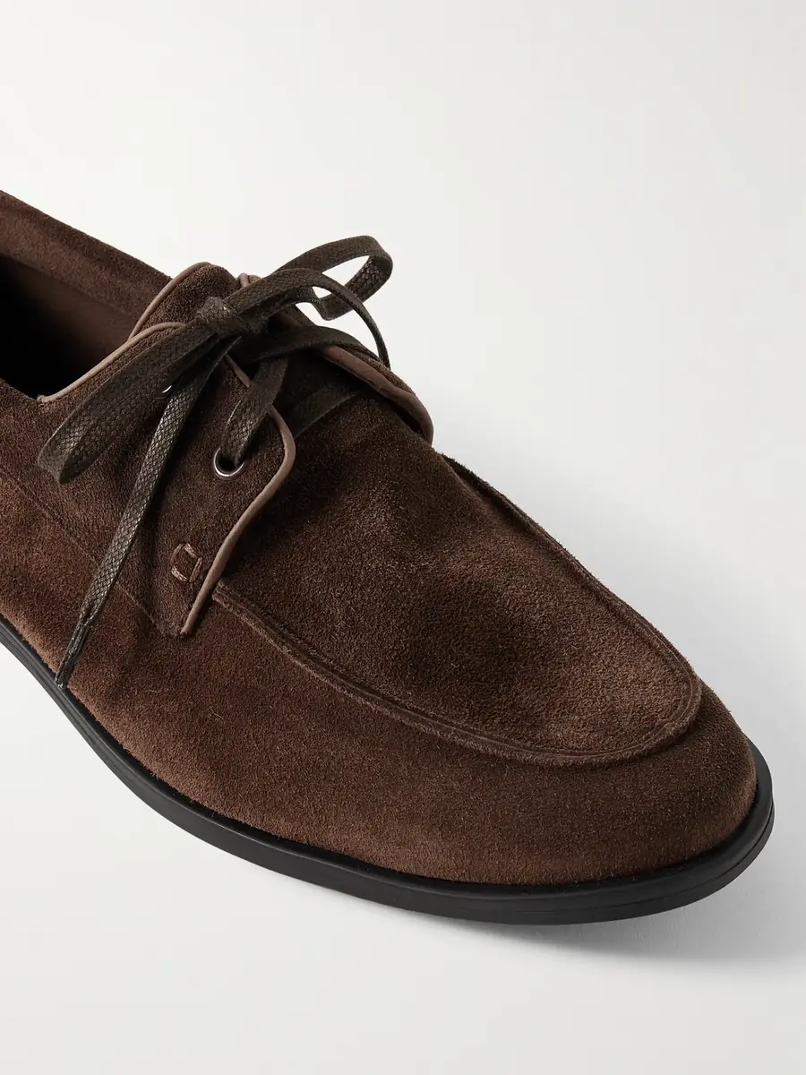 George Cleverley Devon Suede Boat Shoes - Men | Thumbnail 5 George Cleverley Devon Suede Boat Shoes - Men | Thumbnail 5