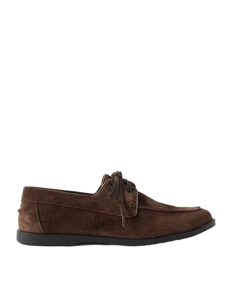 George Cleverley Devon Suede Boat Shoes - Men