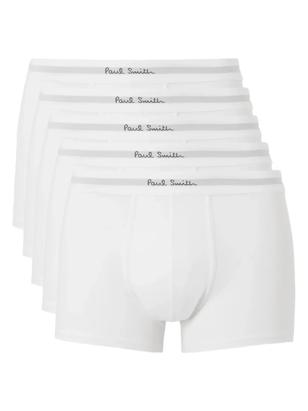 Five-Pack Stretch Organic Cotton-Jersey Boxer Briefs - Men Five-Pack Stretch Organic Cotton-Jersey Boxer Briefs - Men
