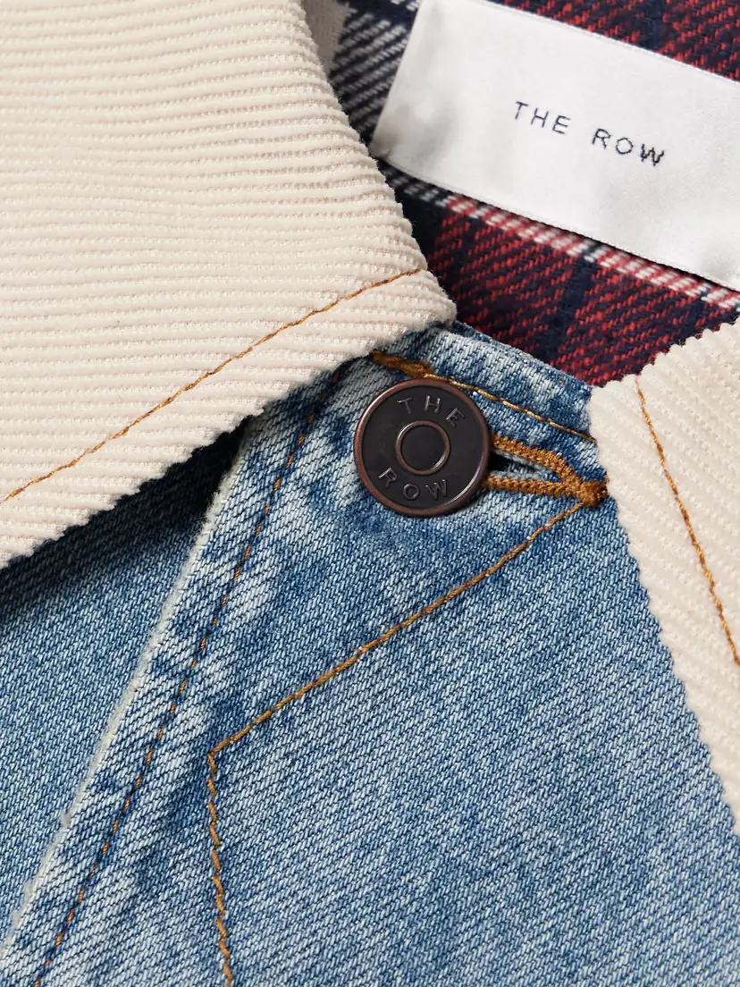 The Row Joras Twill-trimmed Denim Jacket | Thumbnail 5 The Row Joras Twill-trimmed Denim Jacket | Thumbnail 5