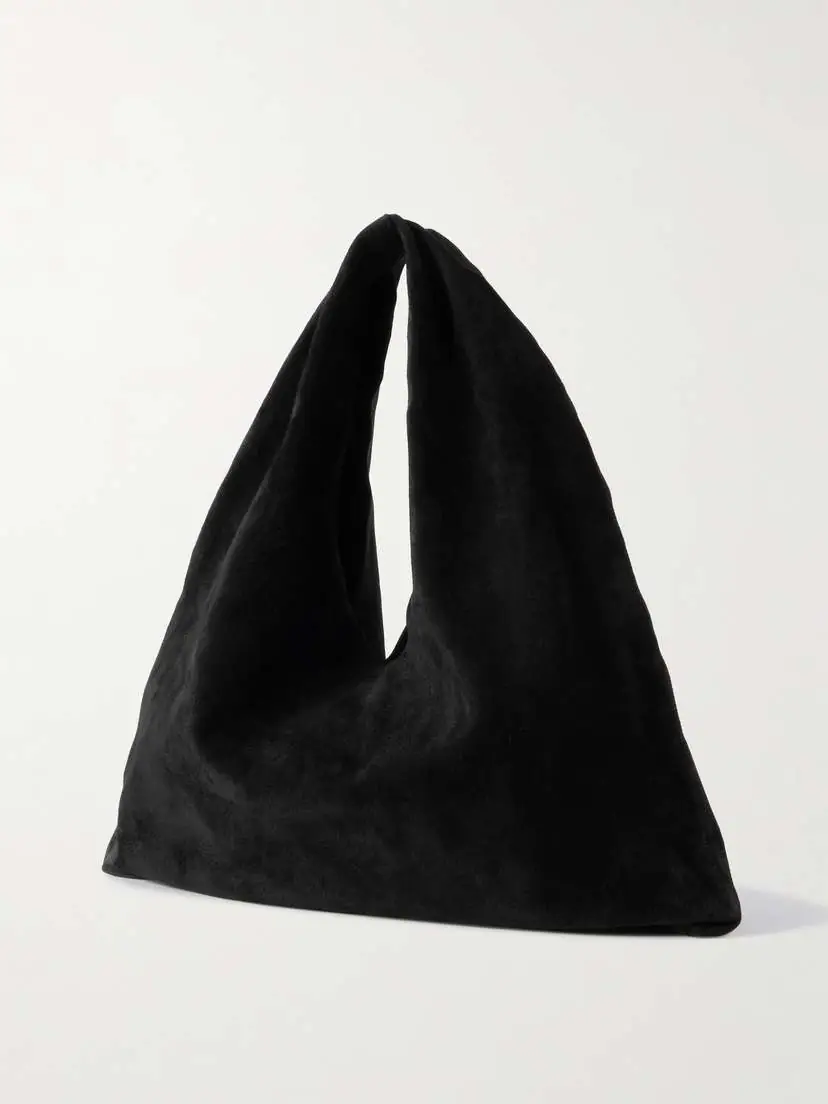 The Row Bindle Small Suede Shoulder Bag | Thumbnail 3 The Row Bindle Small Suede Shoulder Bag | Thumbnail 3