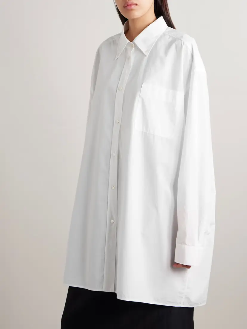 The Row Victoria Oversized Cotton-poplin Shirt | Thumbnail 3 The Row Victoria Oversized Cotton-poplin Shirt | Thumbnail 3