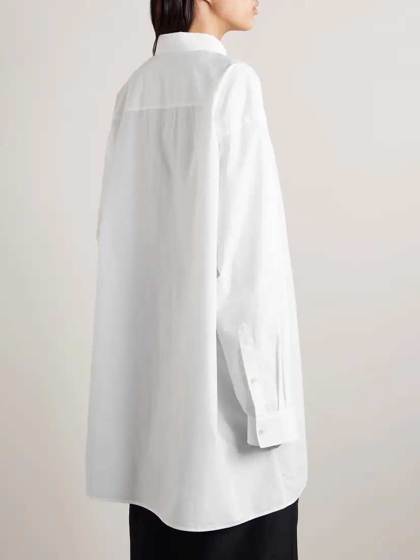 The Row Victoria Oversized Cotton-poplin Shirt | Thumbnail 4 The Row Victoria Oversized Cotton-poplin Shirt | Thumbnail 4