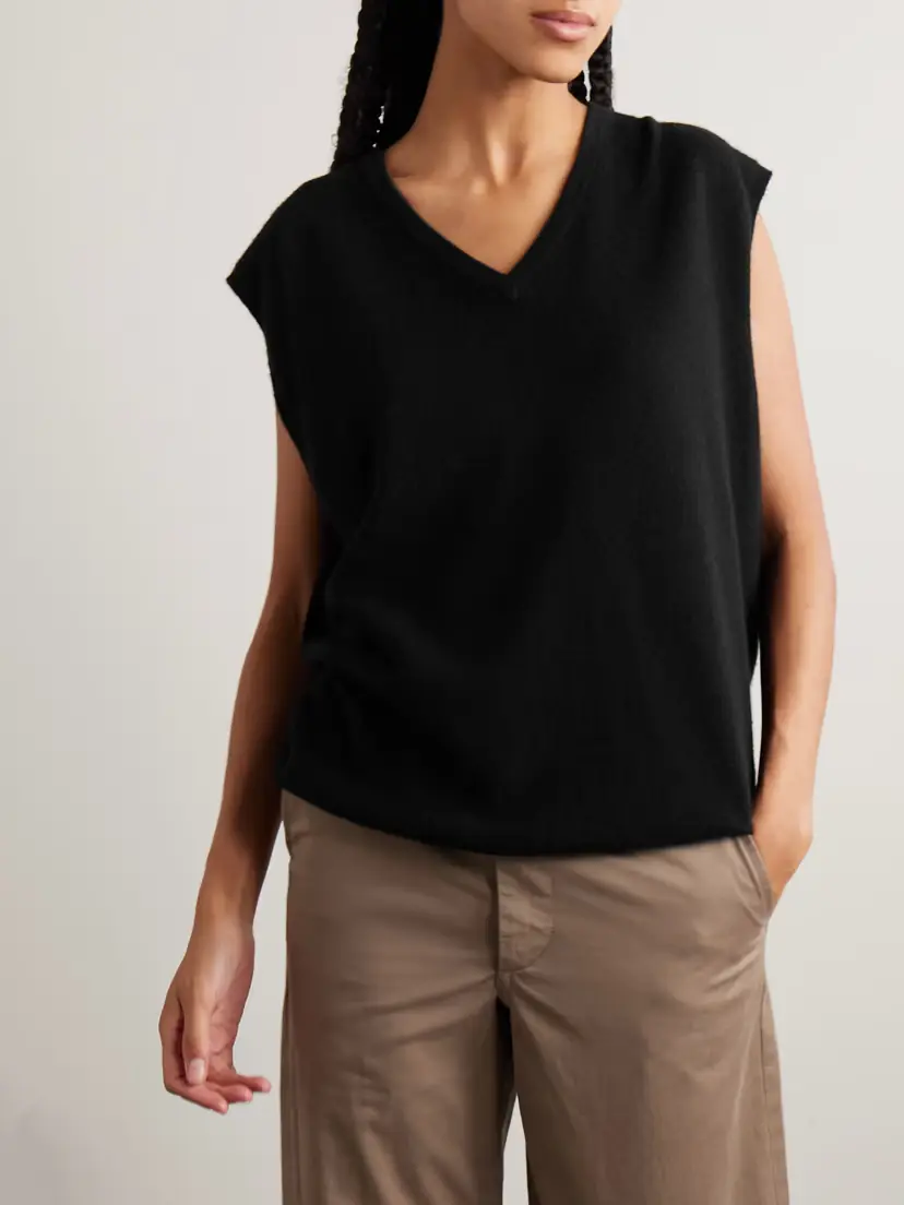 The Row Kossy Cashmere Vest | Thumbnail 3 The Row Kossy Cashmere Vest | Thumbnail 3