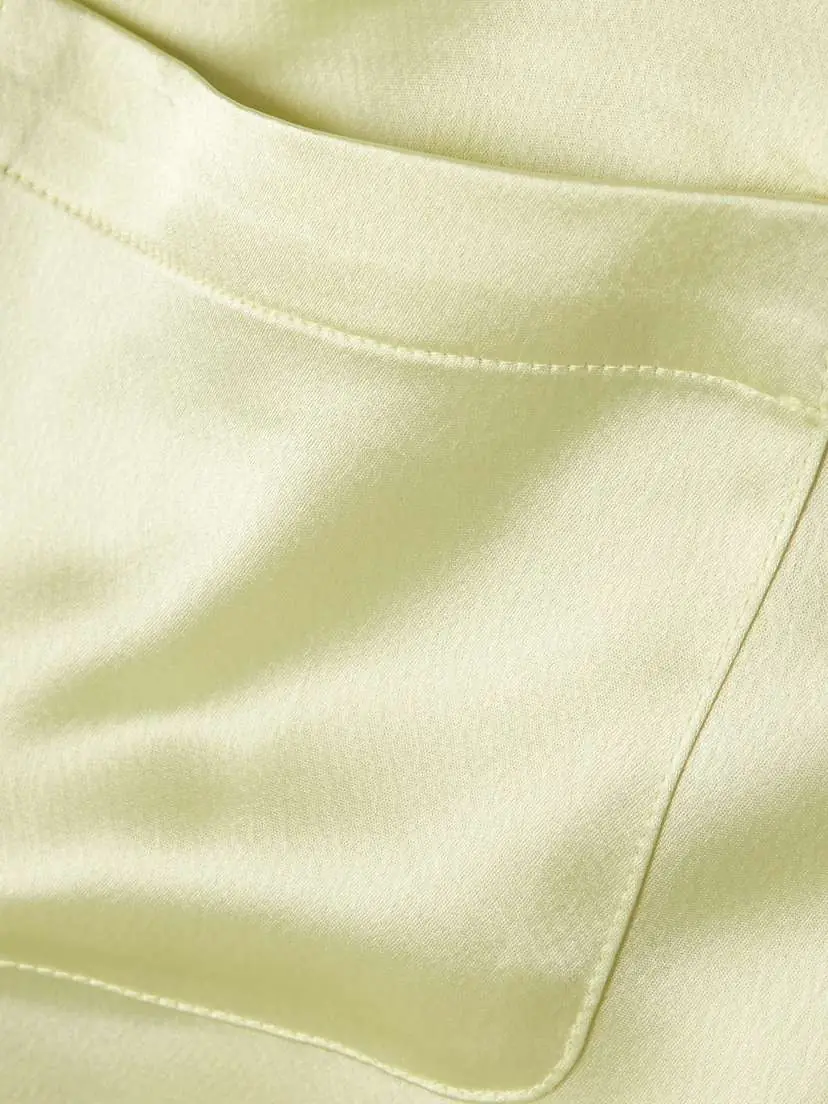 LESET Barb Cropped Satin Wide-leg Pants | Thumbnail 5 LESET Barb Cropped Satin Wide-leg Pants | Thumbnail 5