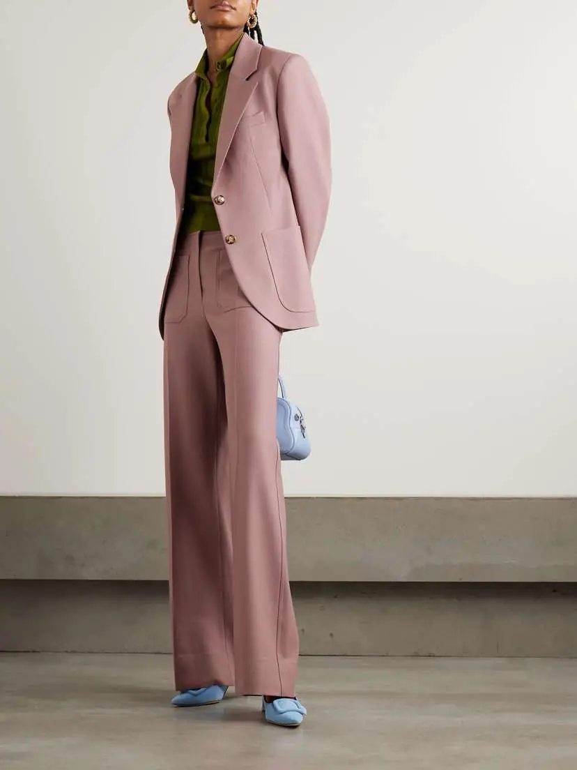 Victoria Beckham Alina Twill Wide-leg Pants | Thumbnail 2