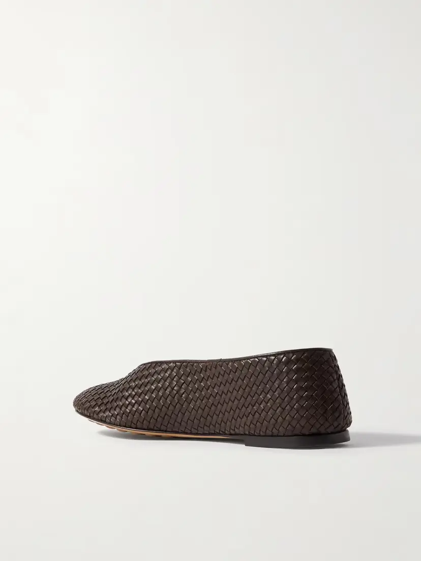 Bottega Veneta Rosa Intrecciato Leather Ballet Flats | Thumbnail 3 Bottega Veneta Rosa Intrecciato Leather Ballet Flats | Thumbnail 3