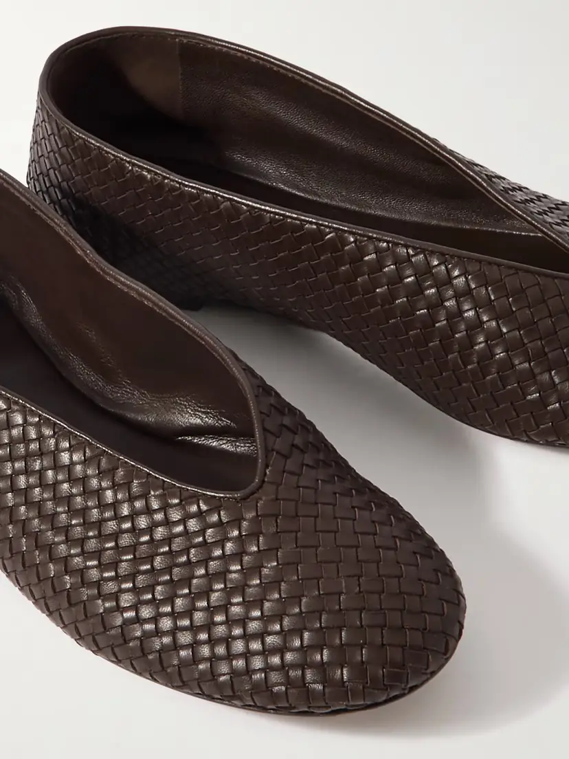 Bottega Veneta Rosa Intrecciato Leather Ballet Flats | Thumbnail 4 Bottega Veneta Rosa Intrecciato Leather Ballet Flats | Thumbnail 4
