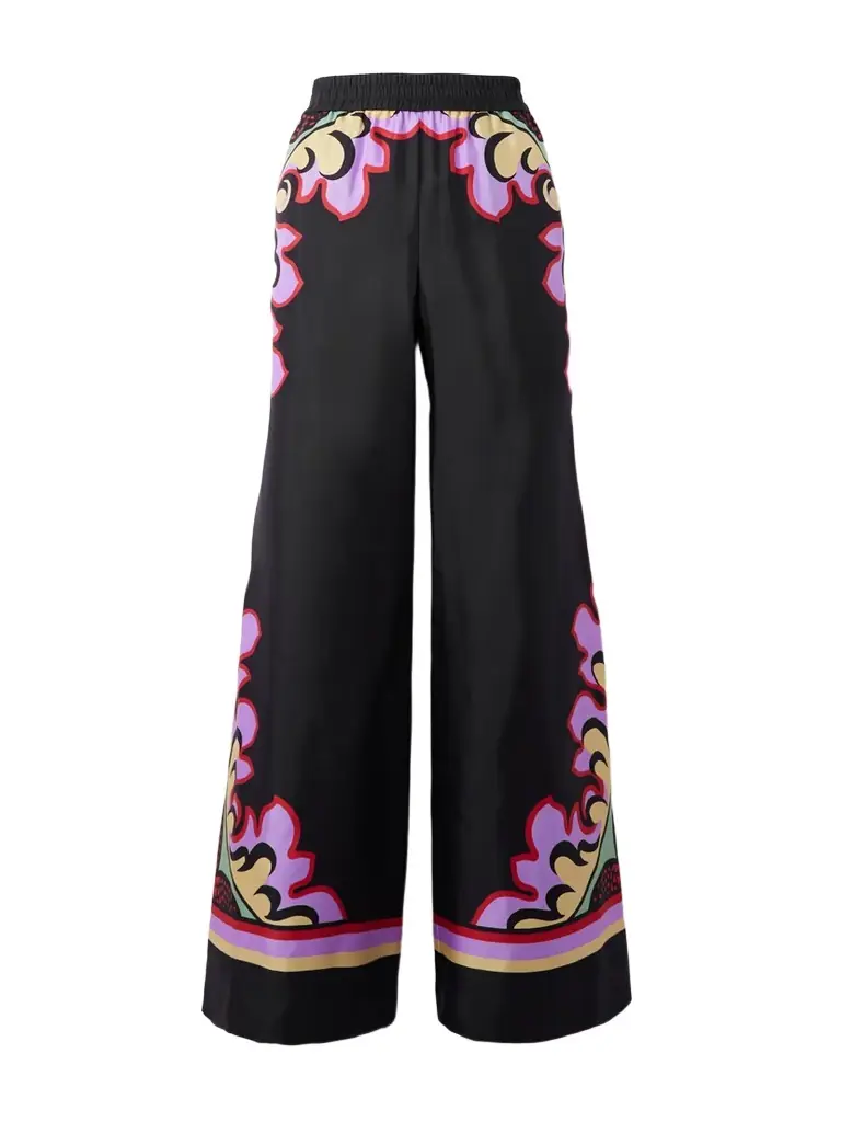 La DoubleJ Icon Palazzo Printed Silk-twill Wide-leg Pants | Image 1 La DoubleJ Icon Palazzo Printed Silk-twill Wide-leg Pants | Image 1