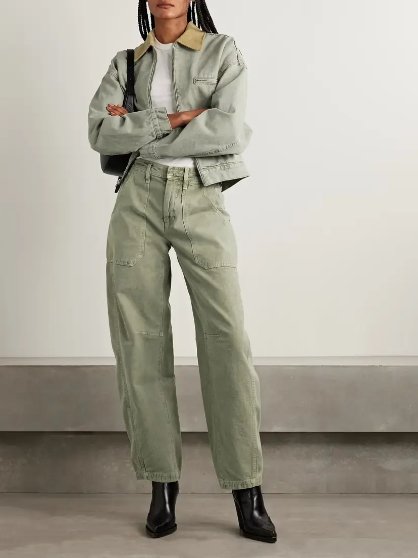 SLVRLAKE Rookie Mid-rise Barrel-leg Cargo Jeans | Thumbnail 2