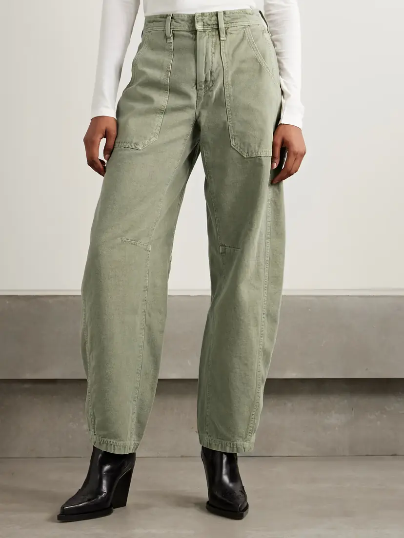 SLVRLAKE Rookie Mid-rise Barrel-leg Cargo Jeans | Thumbnail 3