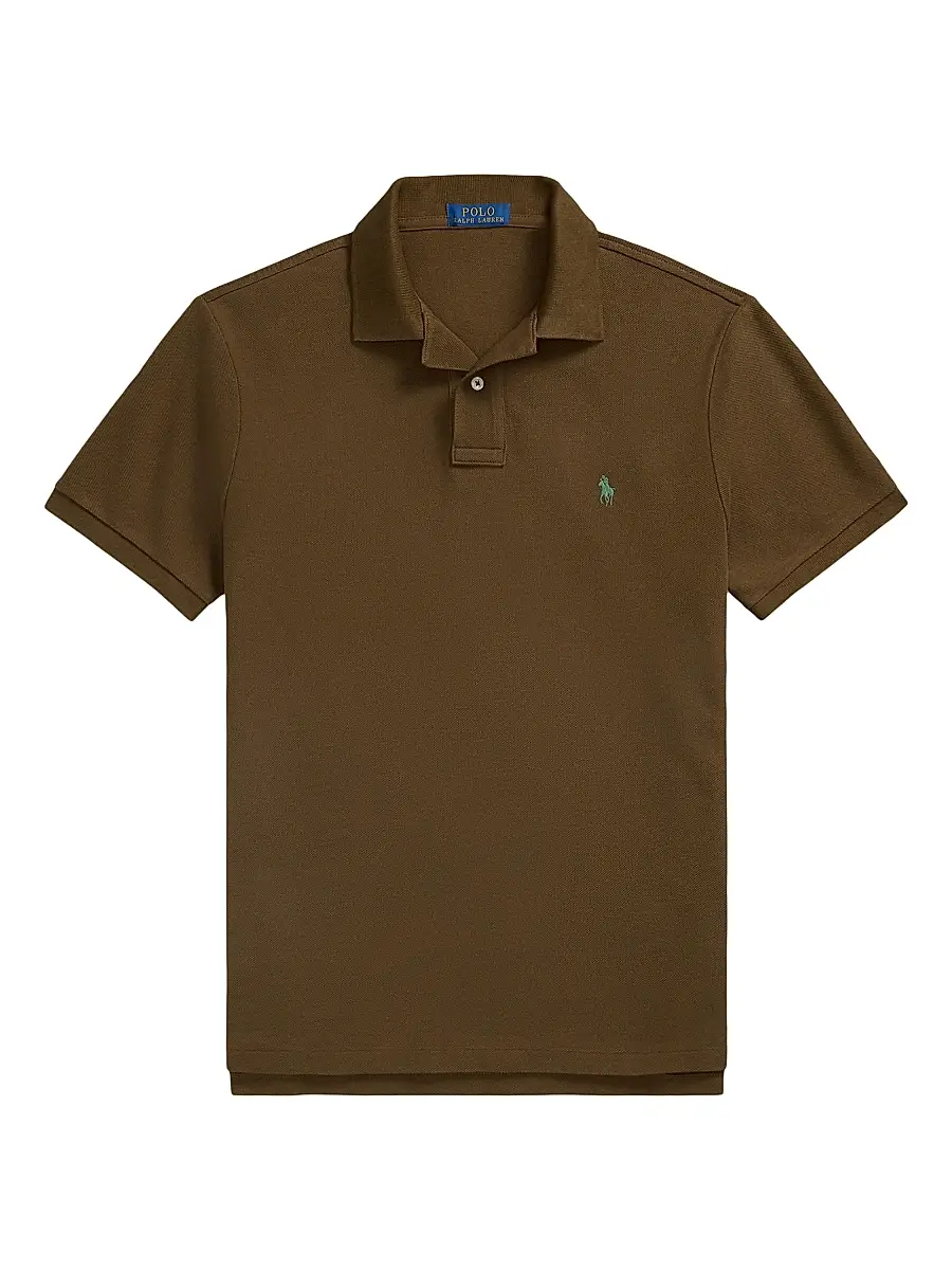 Polo Ralph Lauren Men's Custom-Slim-Fit Mesh Polo Shirt - Light Sport Heather | Thumbnail 11 Polo Ralph Lauren Men's Custom-Slim-Fit Mesh Polo Shirt - Light Sport Heather | Thumbnail 11