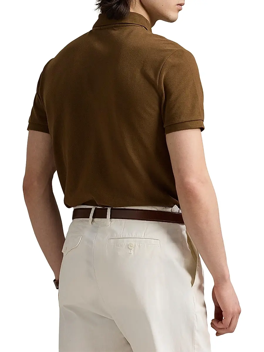 Polo Ralph Lauren Men's Custom-Slim-Fit Mesh Polo Shirt - Light Sport Heather | Thumbnail 14 Polo Ralph Lauren Men's Custom-Slim-Fit Mesh Polo Shirt - Light Sport Heather | Thumbnail 14